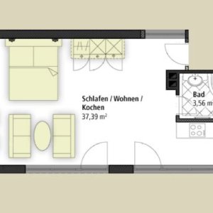 Bild 6 von 6 der Galerie "Zimmer 3"